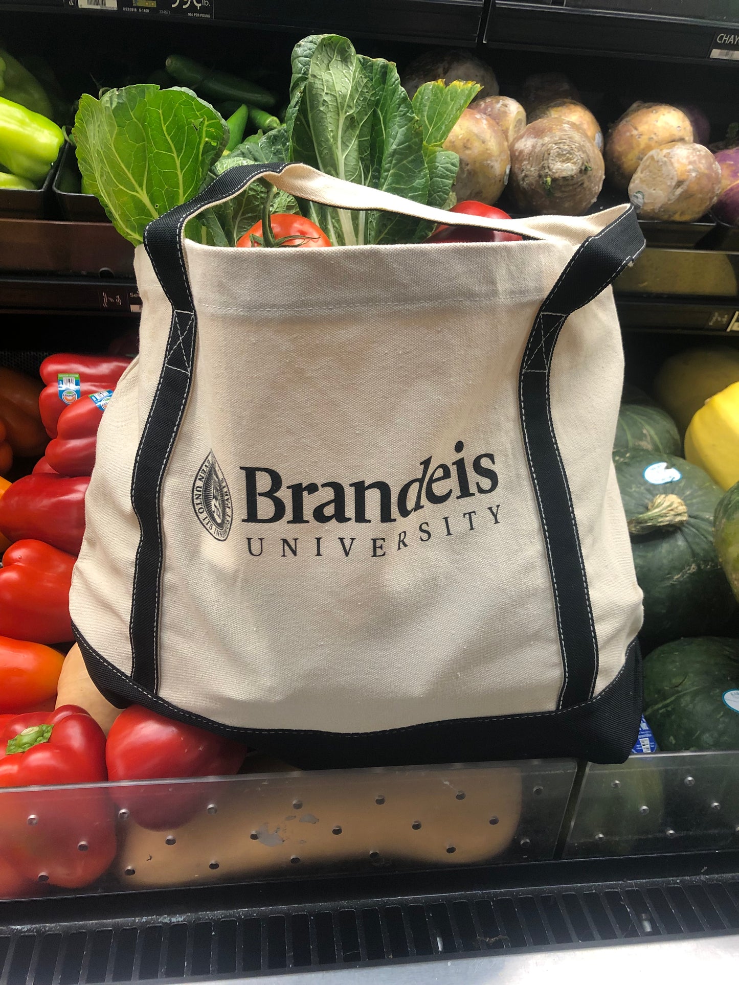 Brandeis Cotton Tote.  Brandeis gear.  Brandeis gifts. 